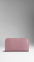 Thumbnail for your product : Burberry Patent London Leather Ziparound Wallet