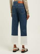 Thumbnail for your product : Loewe Fisherman Cropped Straight-leg Jeans - Womens - Blue White