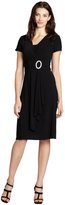 Thumbnail for your product : R & M Richards Black Cascade Jersey Knit Rhinestone Dress