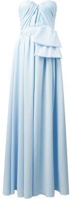 MSGM strapless ruched dress - women - Polyester - 46