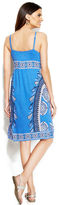 Thumbnail for your product : INC International Concepts Petite Spaghetti-Strap Printed Dress
