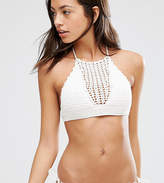 Thumbnail for your product : South Beach Crochet Halterneck Bikini Top