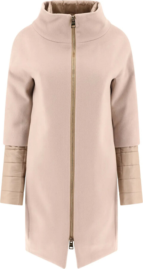 Herno Zip-Up Virgin Wool Coat