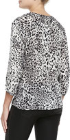 Thumbnail for your product : Joie Willy V-Neck Leopard-Print Blouse