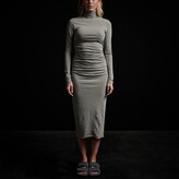 Thumbnail for your product : James Perse Recycled Brushed Jersey Ruched Turtleneck Dress