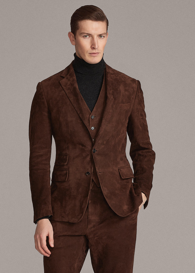 Ralph Lauren Kent Suede Suit Jacket - ShopStyle Sport Coats & Blazers