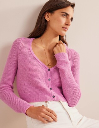 Boden Cropped Fluffy Cardigan