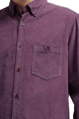 French Connection Men's 28 Wales Long Sleeved Corduroy Shirt