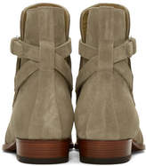 Thumbnail for your product : Saint Laurent Tan Suede Wyatt Jodhpur Boots
