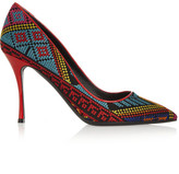 Thumbnail for your product : Nicholas Kirkwood Mexican embroidered patent-leather pumps