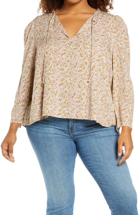 Ivory Floral Top | Shop the world's largest collection of fashion 