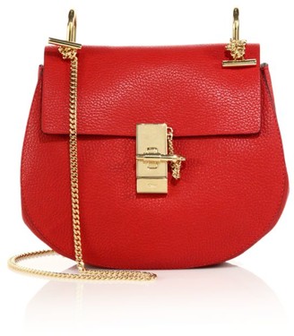 chloe red handbag