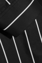 Thumbnail for your product : Balenciaga Striped Cotton-poplin Shirt Dress - Black