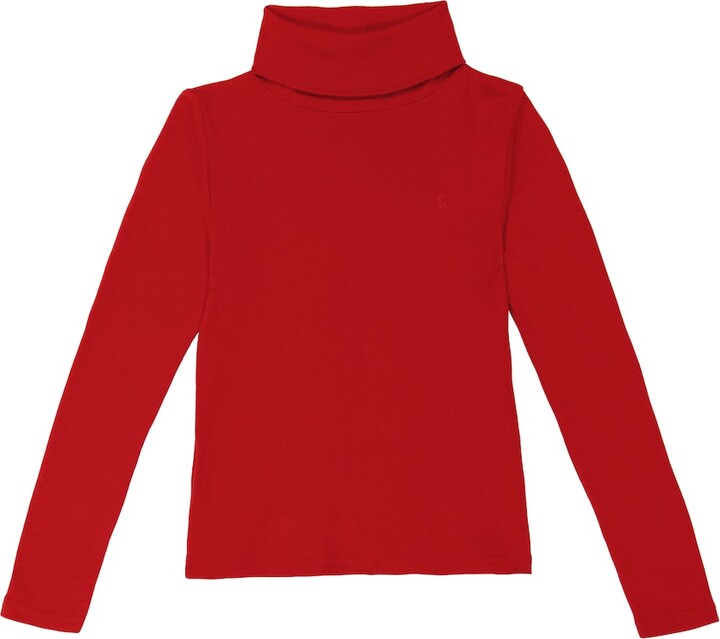 boys red turtleneck