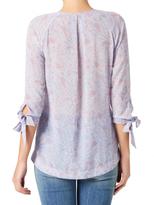 Thumbnail for your product : Jeanswest Talitha Print Tie Sleeve Top-Multi Dusky Blue-8