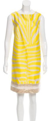Giambattista Valli Zebra Print Sleeveless Dress w/ Tags