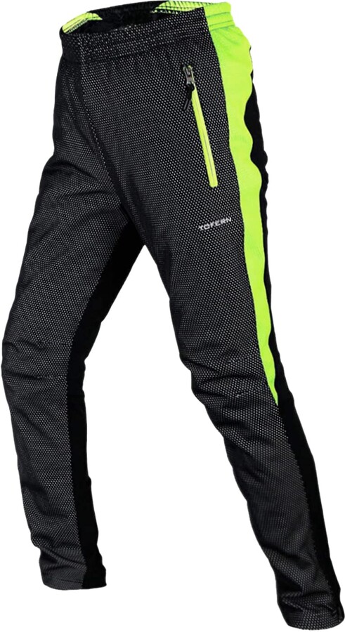 Tofern Men's Winter Bicycle Cycling Pants Fleece Lined Thermal Windproof  Riding Outdoor Sports Trousers - ShopStyle