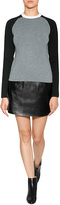 Thumbnail for your product : J.W.Anderson Cashmere Raglan Colorblock Pullover in Grey/Black