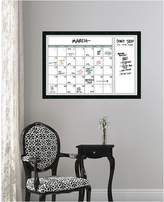 Thumbnail for your product : Amanti Art Grey Chevron Calendar 38x26 Framed Glass Dry Erase Board