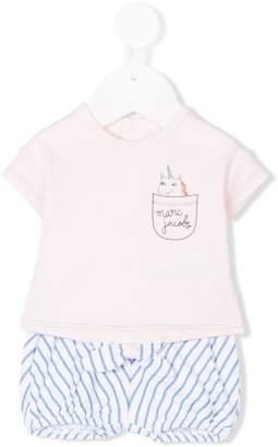 Little Marc Jacobs T-shirt and striped shorts