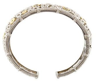 Judith Ripka Diamond Accent Cuff Bracelet