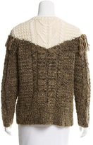 Thumbnail for your product : Thakoon Fringe-Trimmed Colorblock Sweater