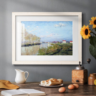 Vault W Artwork Argenteuil The Seine 1872 Framed On Paper Print