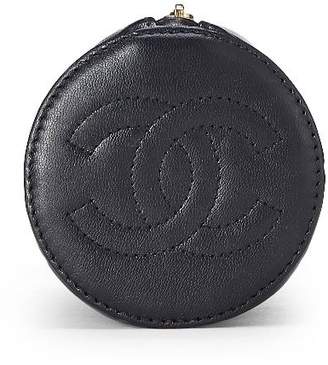 Chanel Black Leather Chocolate Bar Pouch