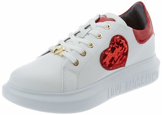 love moschino red shoes
