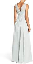 Thumbnail for your product : Jenny Yoo 'Vivienne' Pleated Chiffon Gown