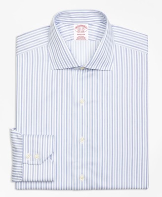 Brooks Brothers Madison Classic-Fit Dress Shirt, Non-Iron Alternating Triple Stripe