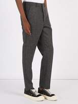 Thumbnail for your product : Ami Slim Leg Wool Trousers - Mens - Grey