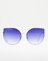 Thumbnail for your product : Jeepers Peepers blue tint sunglasses