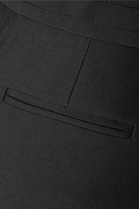 Roksanda Cropped Wool-blend Wide-leg Pants - Black