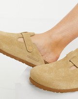Thumbnail for your product : Birkenstock Boston Clog flat shoes in latte cream