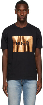 HUGO BOSS Black Metallic Logo T-Shirt