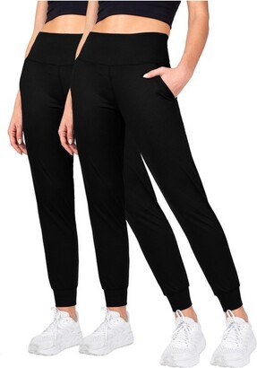 Womens Felina 2 Pack Sueded Lightweight Legging Black Wide Waistband  X-Small for sale online