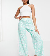 Thumbnail for your product : ASOS Petite DESIGN Petite mix & match floral pyjama trouser in green