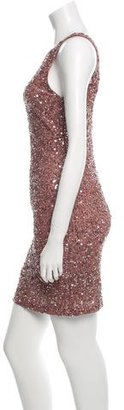 Alice + Olivia Sleeveless Bead-Embellished Dress