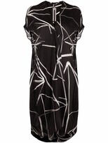 Thumbnail for your product : Rick Owens Graphic-Print Short-Sleeve Dress