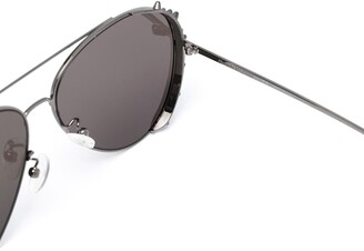 Alexander McQueen Sunglasses Spike-Trim Pilot Sunglasses