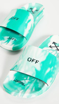 Thumbnail for your product : Off-White Tie-Dye Pool Sliders