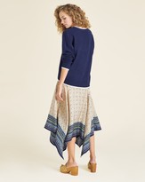 Thumbnail for your product : Veronica Beard Natalija Scarf-Hem Midi Skirt