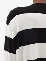Thumbnail for your product : Norma Kamali Striped Jersey Long-sleeved T-shirt - Black Stripe