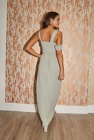 Thumbnail for your product : Little Mistress Bridesmaid Sasha Waterlily Asymmetric Cut-Out Detail Maxi Dress