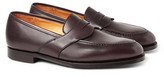 Thumbnail for your product : George Cleverley Bradley Burnished-Leather Penny Loafers