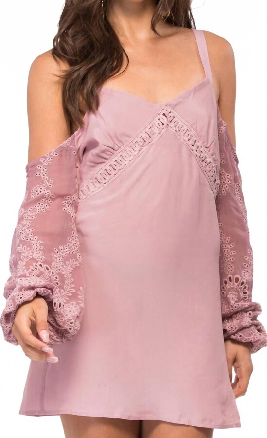 Jens Pirate Booty Eyelet Alegre Mini Dress In Amethyst Eyelet