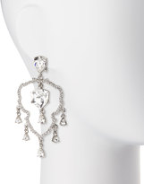 Thumbnail for your product : Oscar de la Renta Crystal Shield Drop Earrings
