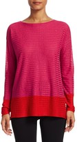 Thumbnail for your product : Saks Fifth Avenue COLLECTION Silk Linen Colorblock Top