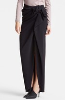 Thumbnail for your product : Lanvin Bow Waist Long Slit Skirt